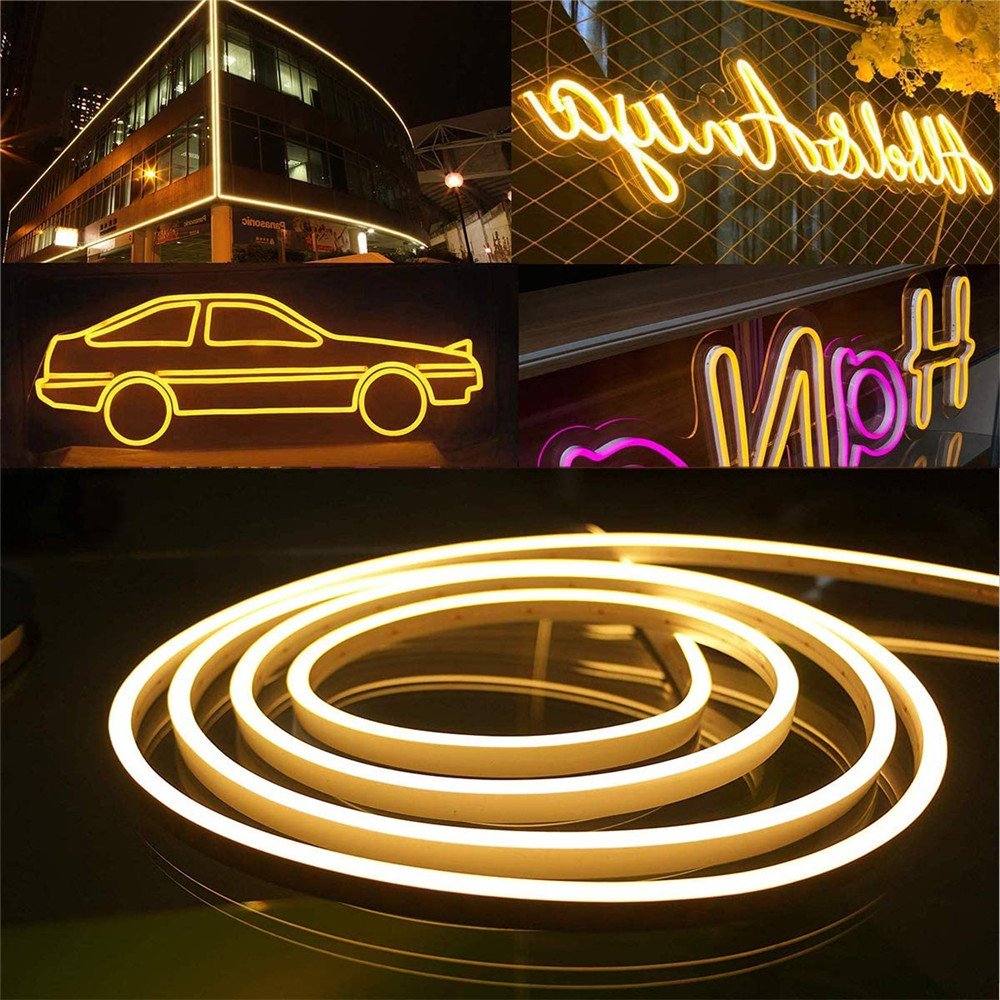 6*12mm 8*16mm Led Neon Flex Silicone Pvc 12v 24v Soft Rope IP67 for Neon Sign Outdoor Custom 5M 50M 100M Led Neon Lights