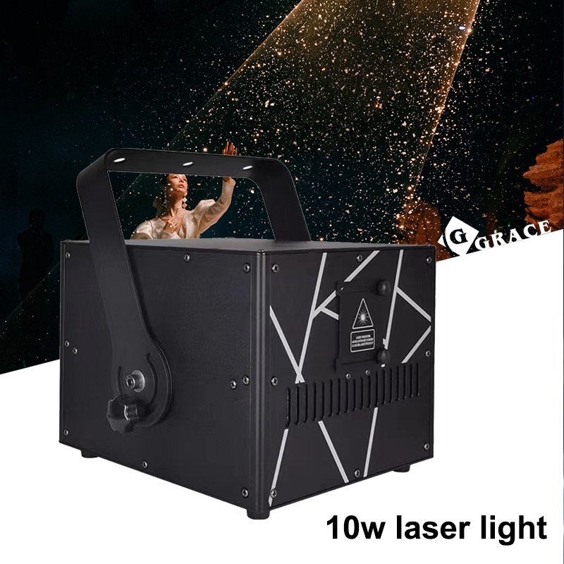 Igracelite 1500W Snow Machine &10W RGB Animation Laser Show Lights&1500W Haze Machine Combination Wedding Laser Snow Effect