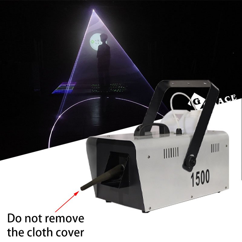 Igracelite 1500W Snow Machine &10W RGB Animation Laser Show Lights&1500W Haze Machine Combination Wedding Laser Snow Effect