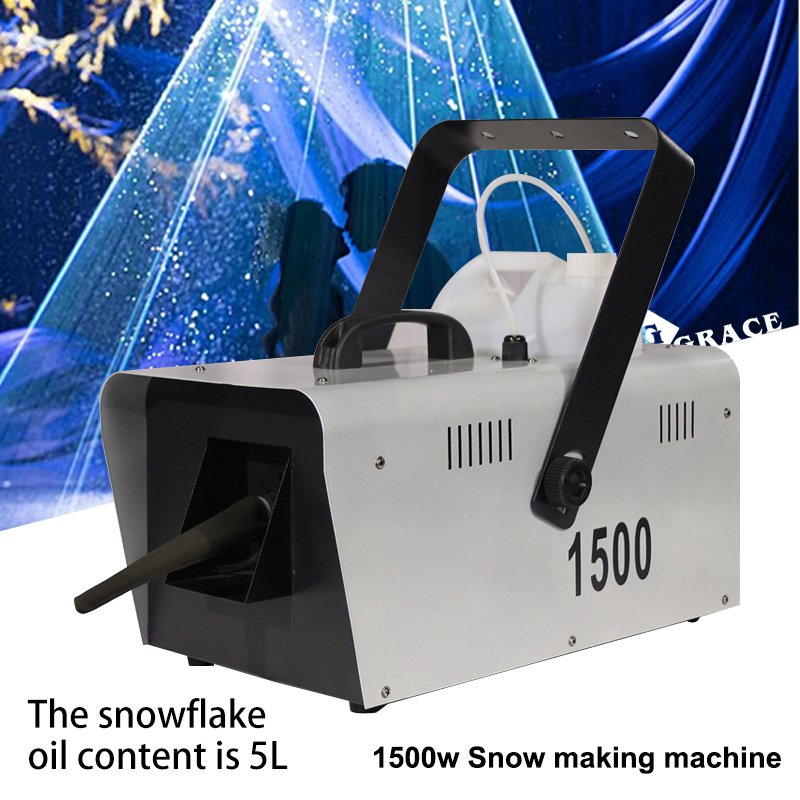 Igracelite 1500W Snow Machine &10W RGB Animation Laser Show Lights&1500W Haze Machine Combination Wedding Laser Snow Effect