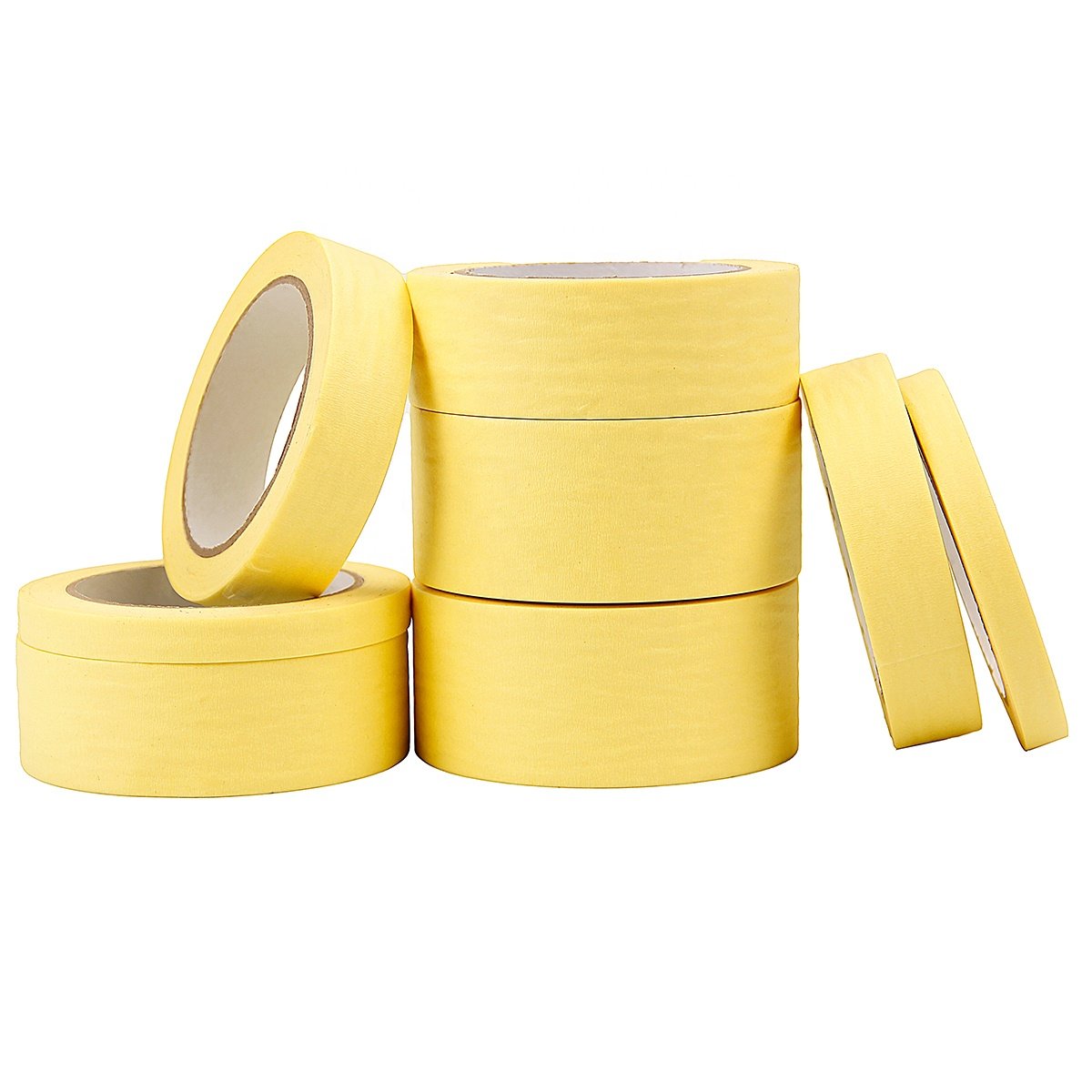 High Tack Colored Crepe Paper Painters Masking Tape 1.41 INCH X 30 Meters for Automobile Painting