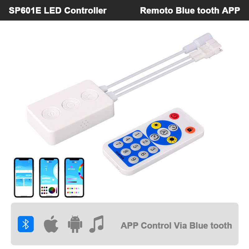 COXO SP105E SPI Pixel Led Controller Both Support SPI and DMX512 Smart Ws2812b SPI Led Controller
