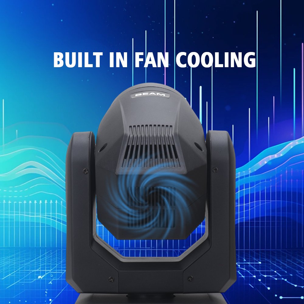 200W Dj Moving Head Light Gobo Spot Beam LED Moving Light DMX Rainbow Disco Stage Light