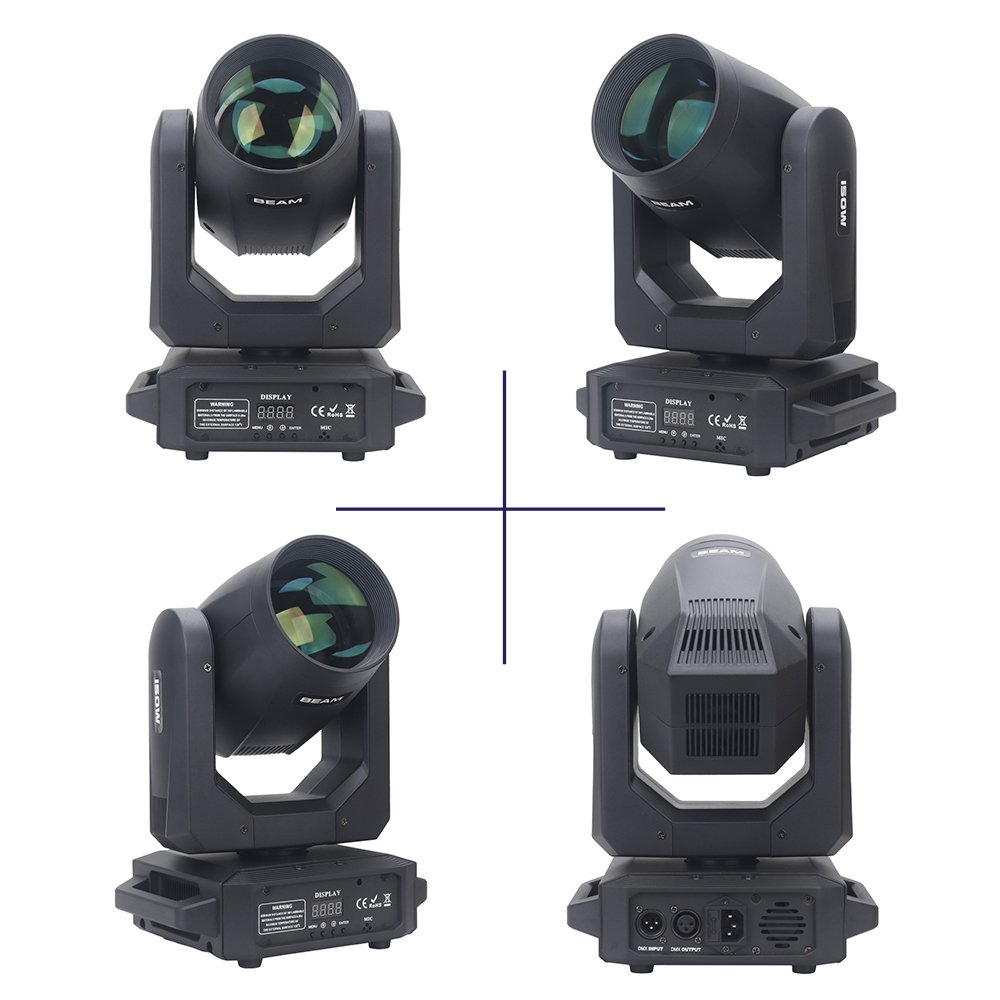 200W Dj Moving Head Light Gobo Spot Beam LED Moving Light DMX Rainbow Disco Stage Light