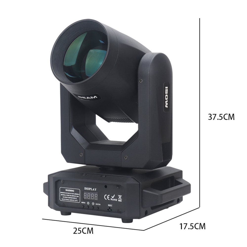 200W Dj Moving Head Light Gobo Spot Beam LED Moving Light DMX Rainbow Disco Stage Light