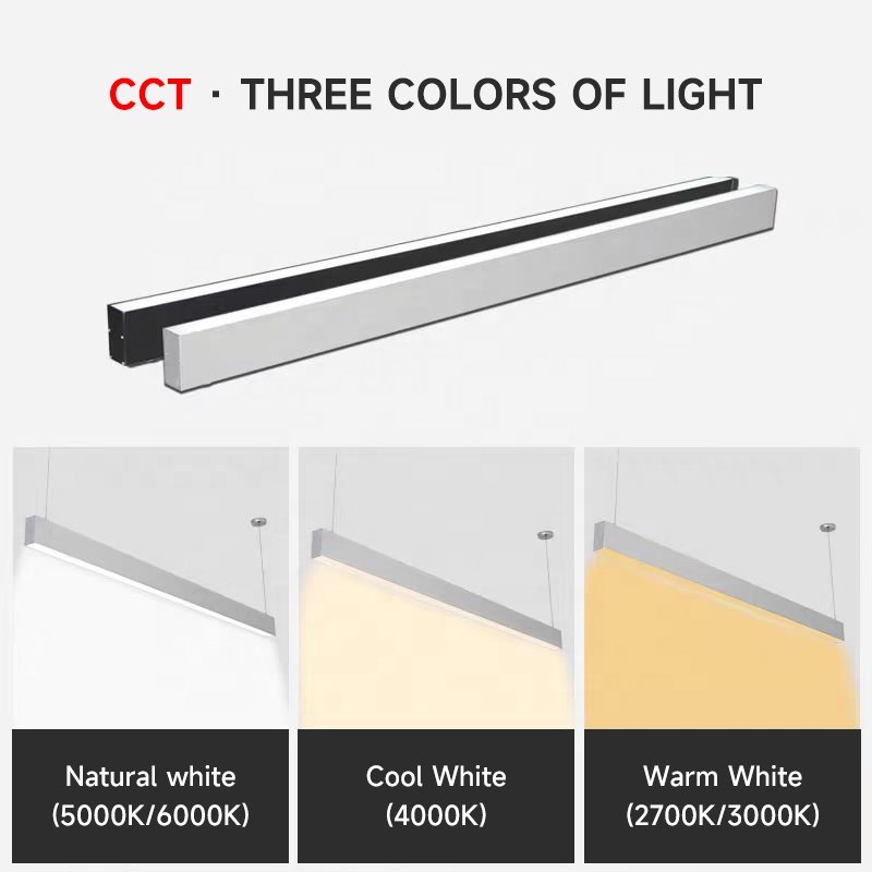 Hot Sale Led Linear Light 45W Commercial Led Lighting Linear Fixture Ceiling Office Pendant Linear Led Batten Light