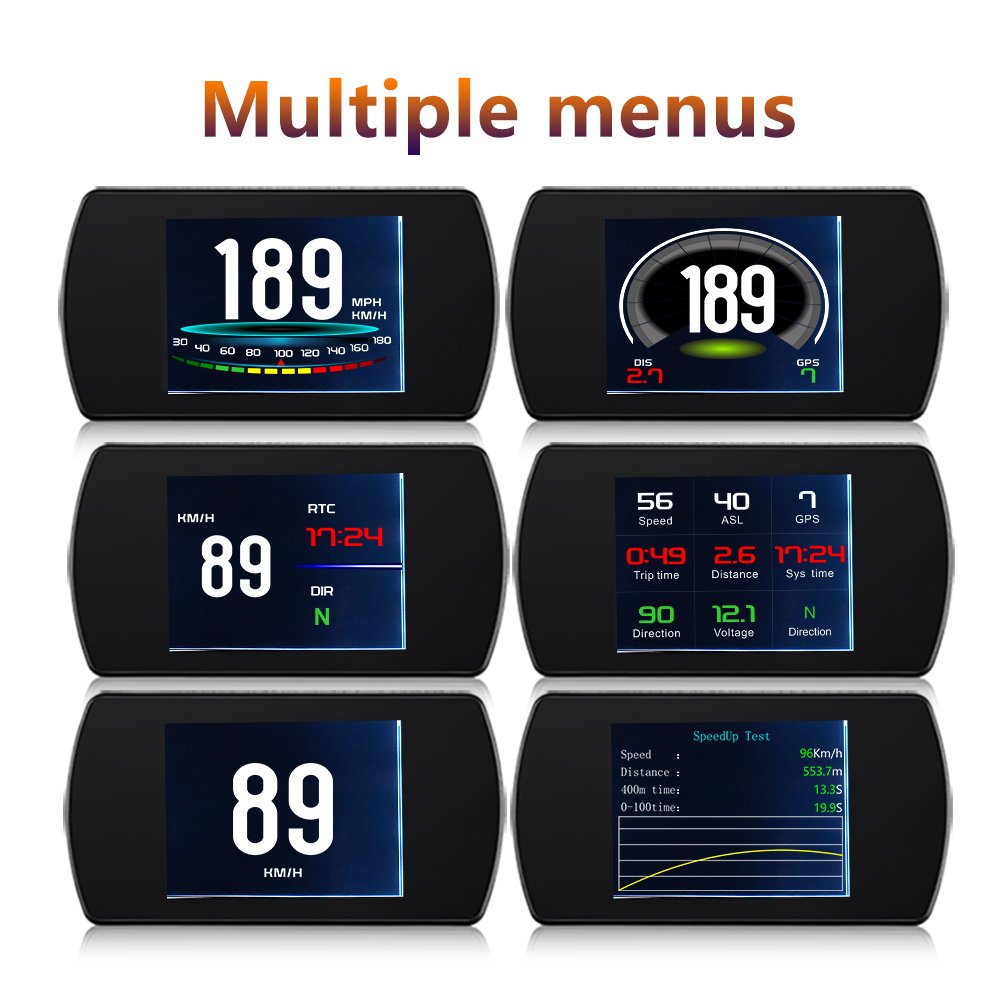 Universal T800 Head-Up Display for All Cars Smart Gauge Digital Speedometer HUD Auto Meter