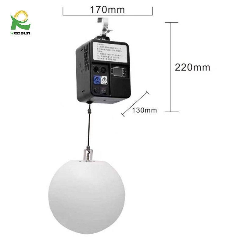 Redsun Night Club 150W RGBW Lifting Ball Led Kinetic Light Ball Kinetic Light Sphere Kinetic Light