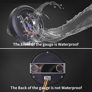 High Quality Universal 52mm 12V 24V Ultra-Thin Auto Motorcycle Fuel Level Meter Gauge 10 Grid Led Light Display