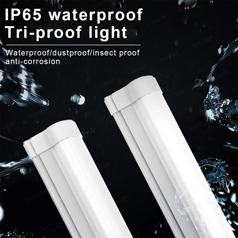 Hofoled High Lumen IP65 Led Batten Lamp Fixture Vapor Tight Lighting Warm White LED Tri-proof Light