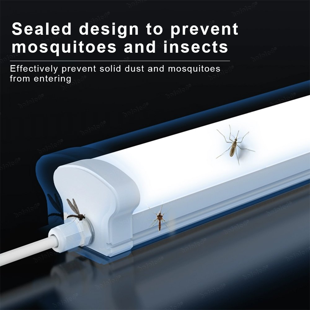 Hofoled High Lumen IP65 Led Batten Lamp Fixture Vapor Tight Lighting Warm White LED Tri-proof Light