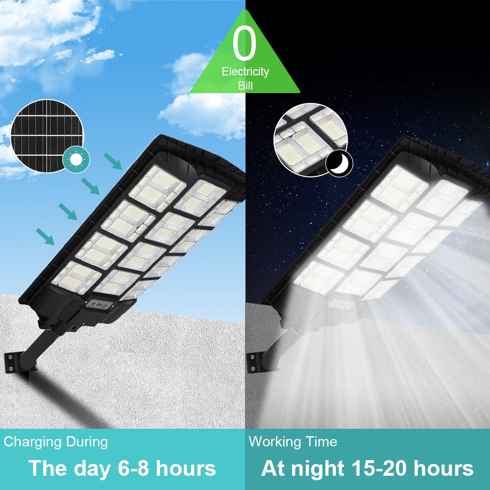 DC 6V IP65 Waterproof Solar Power Parking Lot Lamp Smart Outdoor All in One Integrated Led Solar Street Light