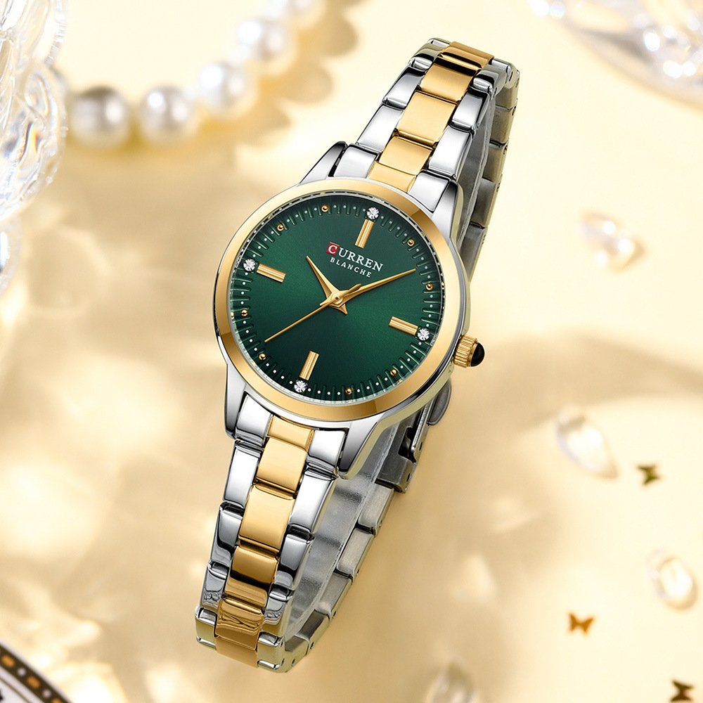 CURREN Women Watch Elegant Stainless Steel Bracelet Classic Female Watches Top Brand Luxury Waterproof Lady Girl Clock 9094