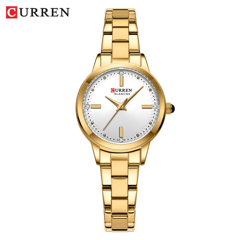 CURREN Women Watch Elegant Stainless Steel Bracelet Classic Female Watches Top Brand Luxury Waterproof Lady Girl Clock 9094