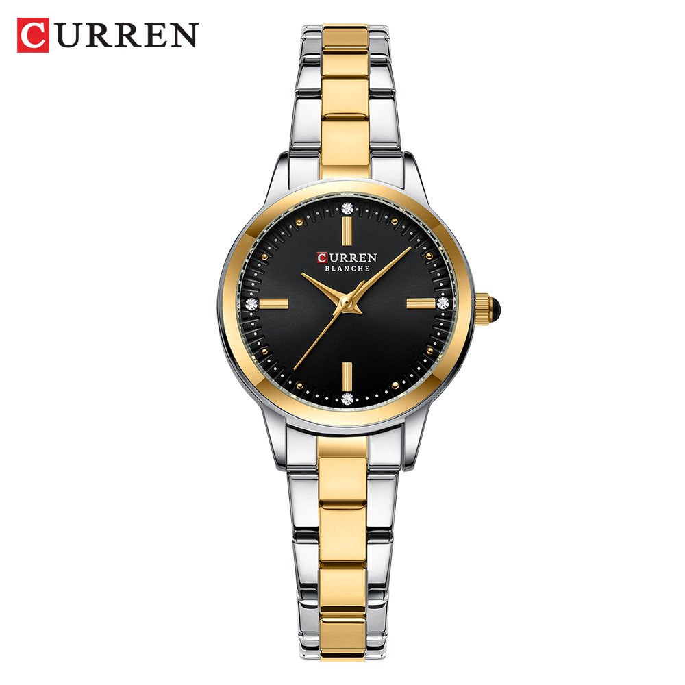 CURREN Women Watch Elegant Stainless Steel Bracelet Classic Female Watches Top Brand Luxury Waterproof Lady Girl Clock 9094