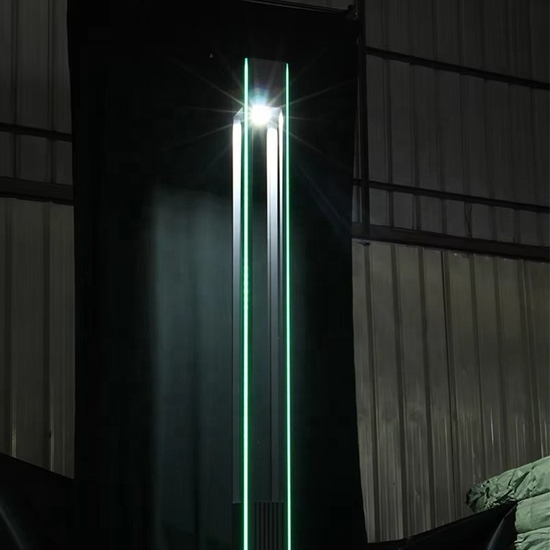 Modern RGBGarden Lamp Post Lights the Lamp and Column Integration Garden Decoration Light Illumination Pole