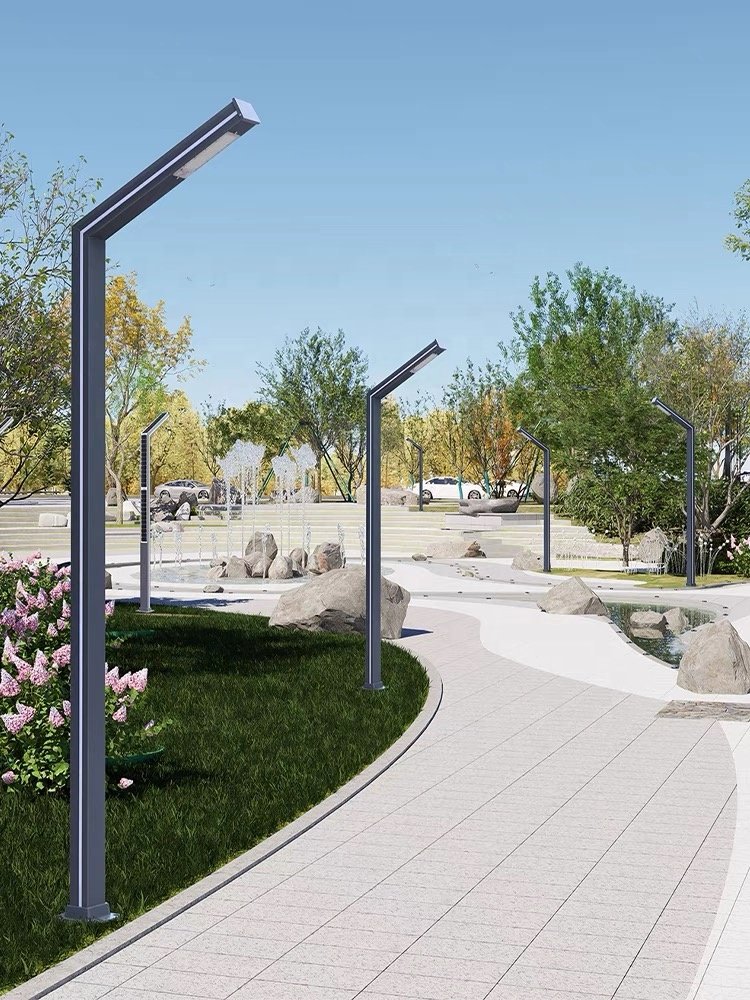 Aluminum Channel Landscape LED Solar Garden Light IP65 Waterproof Outdoor LED Courtyard Light Decoration