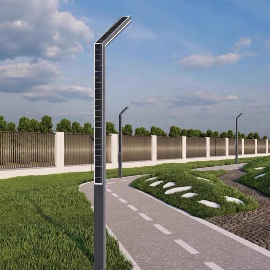 Aluminum Channel Landscape LED Solar Garden Light IP65 Waterproof Outdoor LED Courtyard Light Decoration