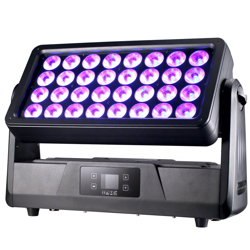 IP65 32x40w RGBW Wall Washer LED Wash Light DMX Waterproof Outdoor DMX Stage Architectural Lighting