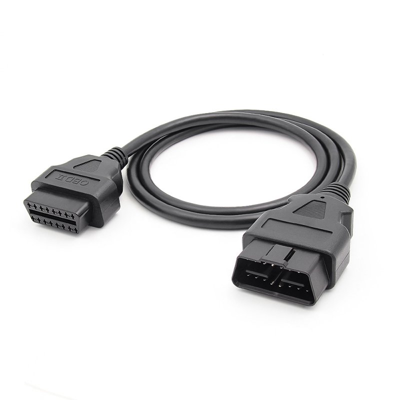 OBD 16PIN Full Needle Full Line 100cm Extension Line 16 Core N 26awg Low Resistance 1 m Long