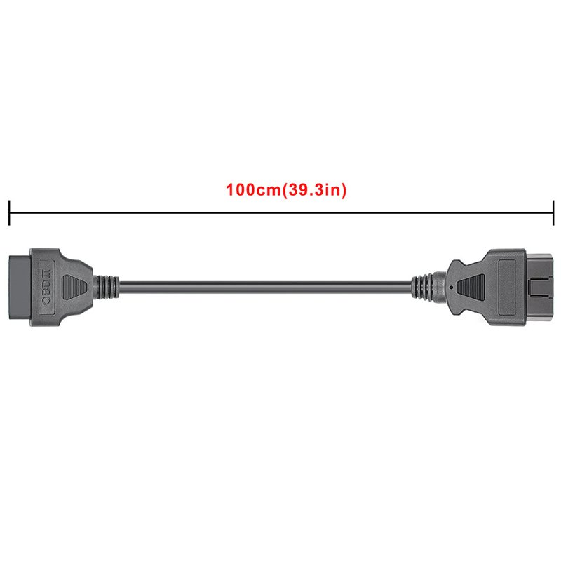 OBD 16PIN Full Needle Full Line 100cm Extension Line 16 Core N 26awg Low Resistance 1 m Long