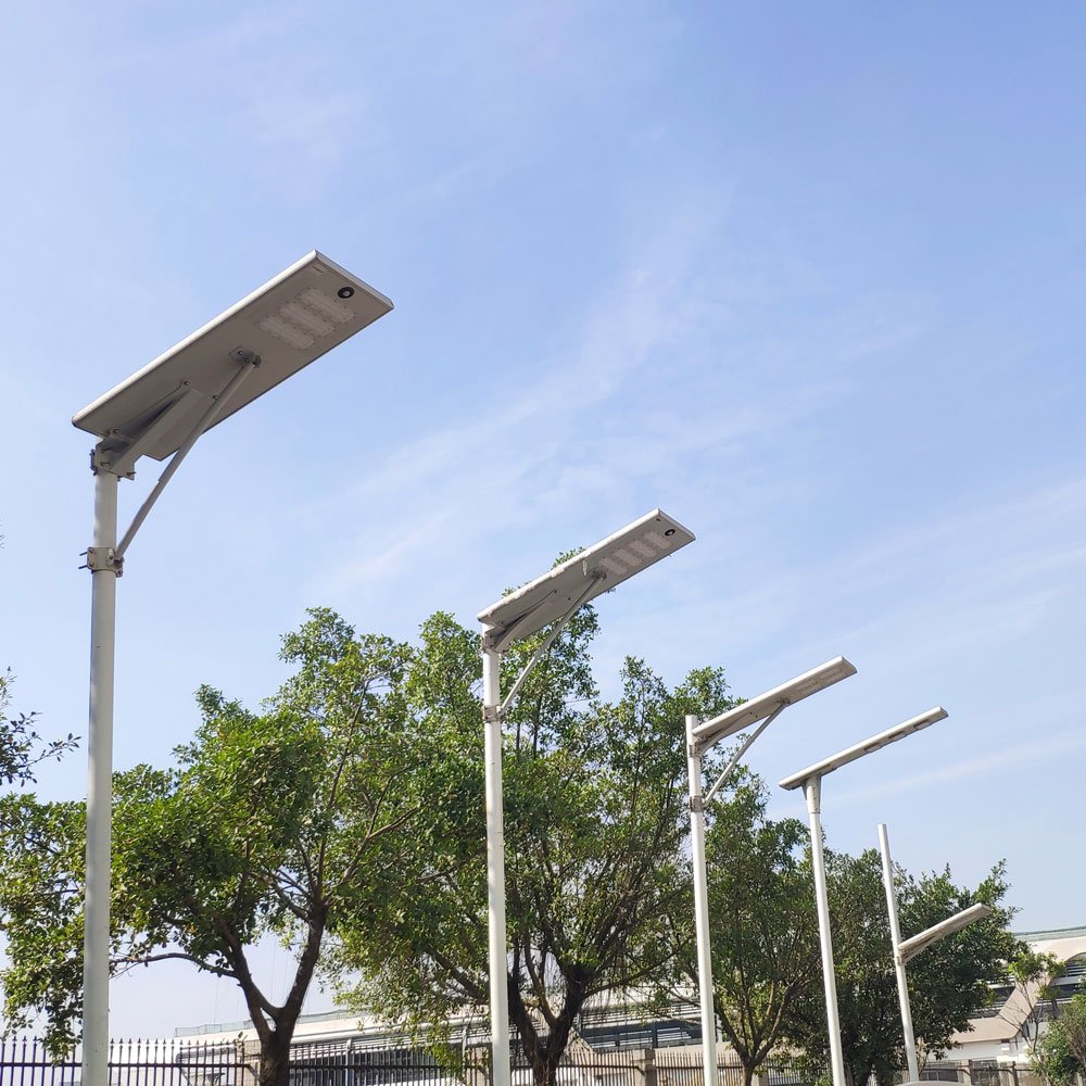 Ip65 Outdoor Waterproof 100w 60 Watt Self Cleaning Double Cobra Solar Street Home Led Lamp Flood Lights