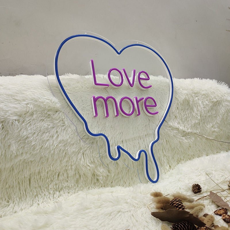 Custom Love More Neon Light Wedding Backdrop Anniversary Love Sign Custom Wall Decor Led Light Wedding Party bar Art Wall Decor