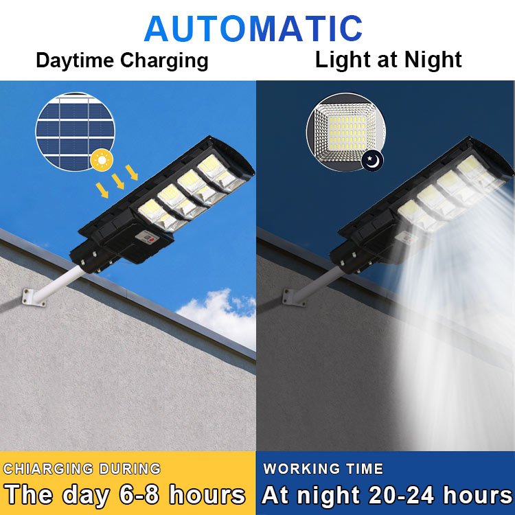 600W 800W 1000W Integrated Solar LED Lamp Refrigerator Light 6000lm All in One Solar Street Light Outdoor Waterproof for Farming