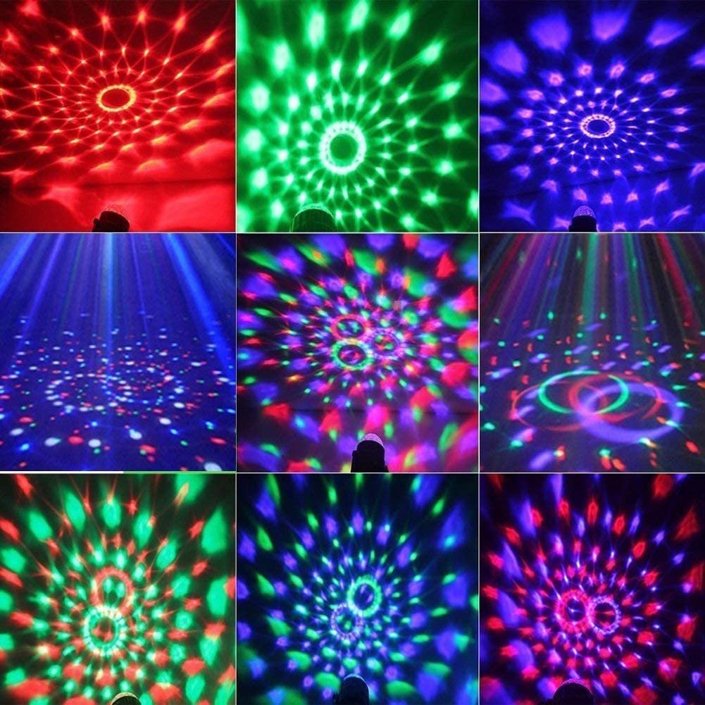 U`King Stage Light Hot Sales Remote Sound Control LED RGB Party Light Crystal Magic Ball Disco Lights