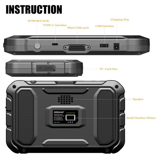 Hot 2025 Professional OBDII Meter Tool GODIAG ODOMaster Free Update Online 7 Inch Tablet GODIAG GD801 ODOMASTER