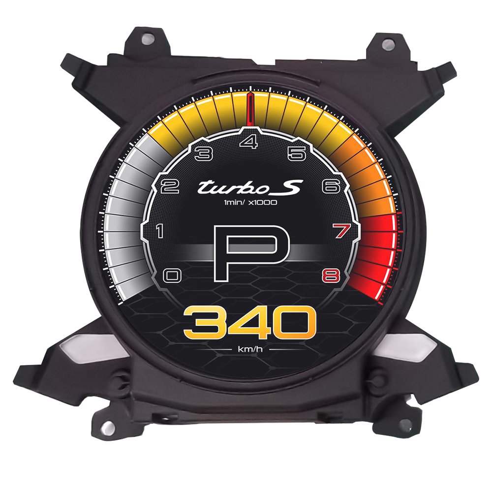 Digital Cluster Odometer Screen for Porsche Cayenne 959/Panamera 971 Virtual Cockpit Car Multimedia Player Dashboard Speed Meter