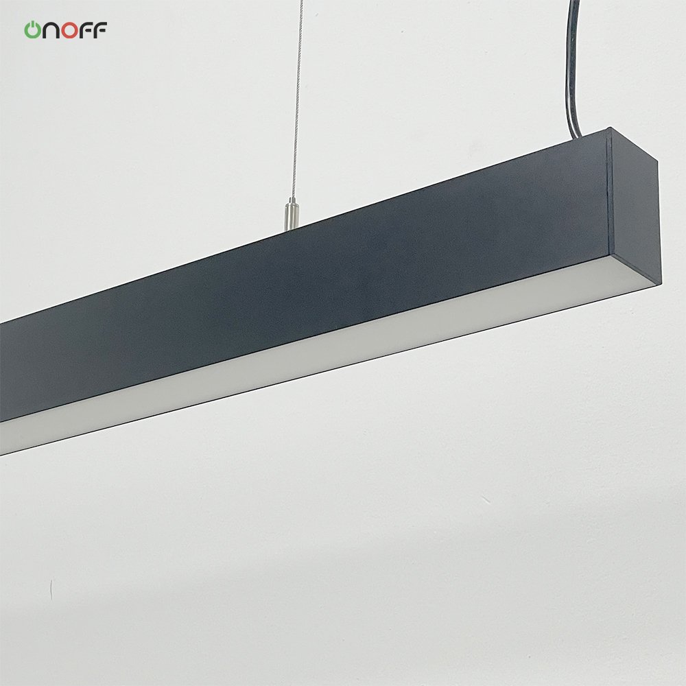 Commercial Linear Light Fixture Aluminum Profile Led Straight Line Chandelier with PC Diffuser