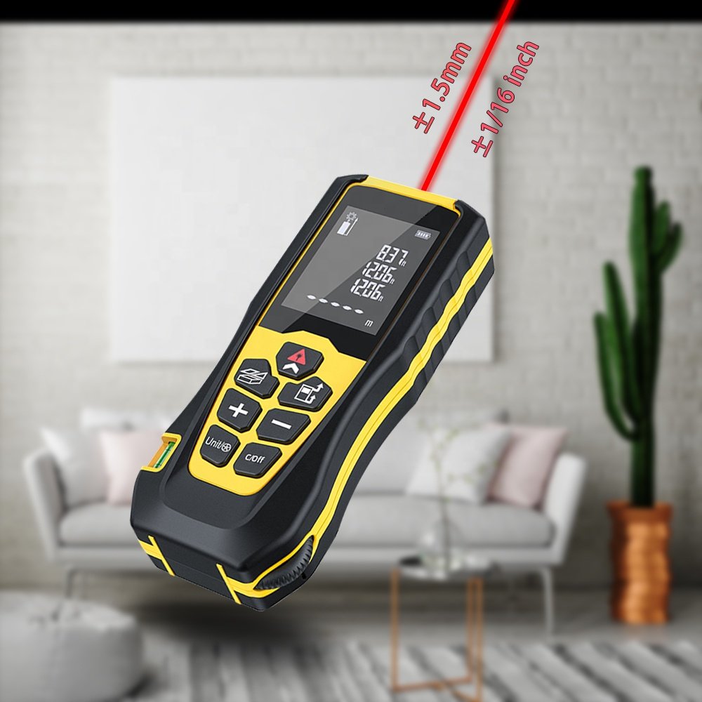 Portable Mini Handheld Laser Rangefinder for Sale Area-volume-Angle Tape Measure Tool Auto Meter