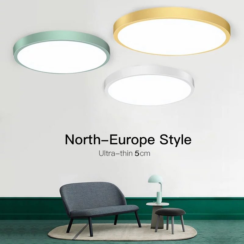 2020 Modern Ceiling New Panel Light 16W Bedroom Light Black Frame Home Lighting White Frame Ceiling Lamps/lamparas De Techo
