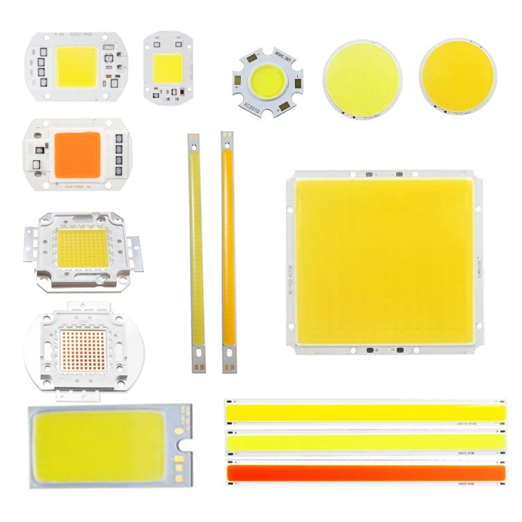 Customization 12V COB LED Chip 50W 100W White Red Yellow Green RGB Full Spectrum Growing Led Chip