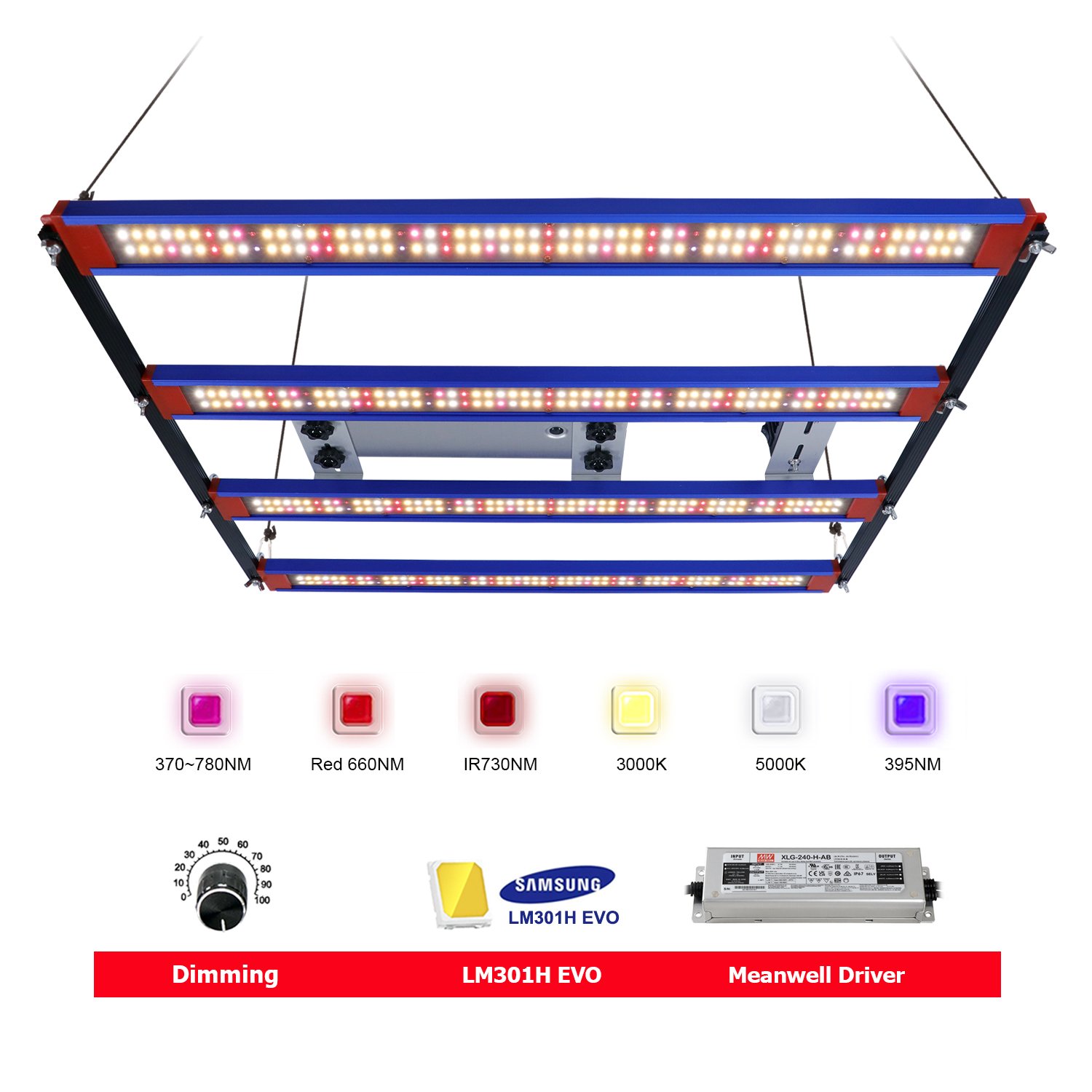 Waterproof Phytolamp Leds Phyto Growth Lamp AC 220V Full Spectrum Led Plant Light 240w Grow Light for Indoor Plant
