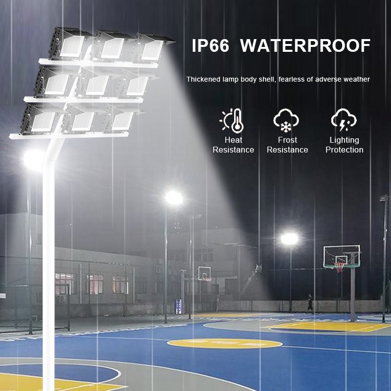 IP65 IP66 Waterproof High Mast LED Flood Light Sport Stadium Field 300w-1200w Aluminum Body Outdoor Lighting AC Power Source