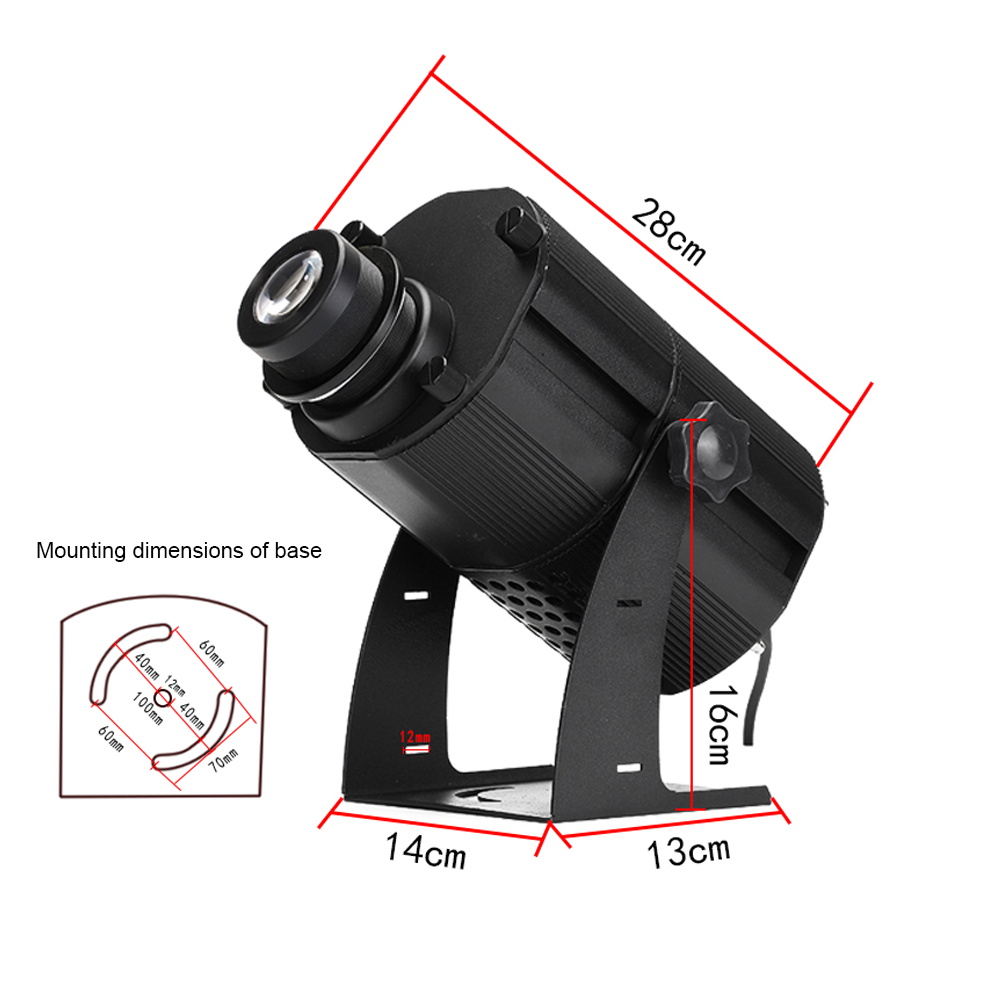 Professional Customizable Outdoor Logo Projector Light Rotating IP65 Waterproof LED Logo Advertising Light