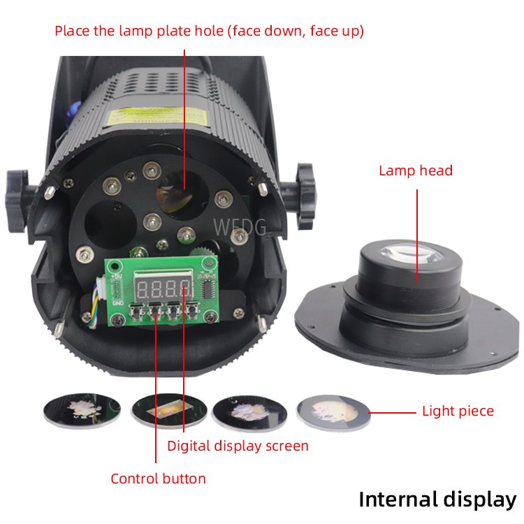 Professional Customizable Outdoor Logo Projector Light Rotating IP65 Waterproof LED Logo Advertising Light