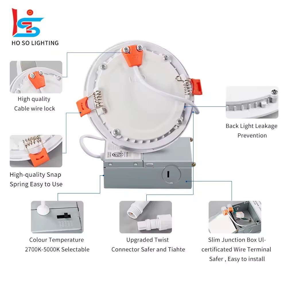Factory Best Prices Embedded Aluminum Ultra Slim 12w 5000k Round Led Panel Light