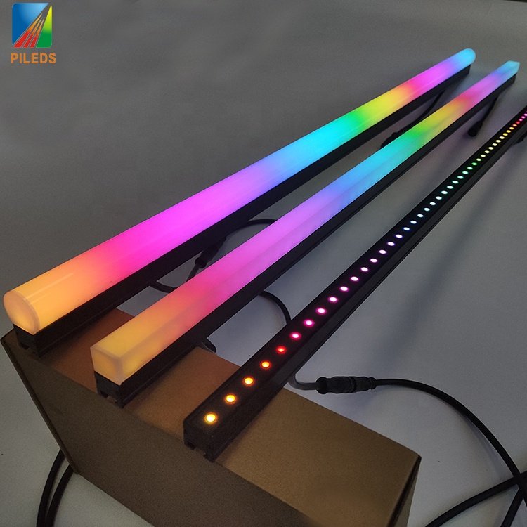 High Efficiency PILEDS Individual Pixel Control 60pcs SMD 5050 RGB FC LED Pixel Bar Tube Light Beam Lights IP65