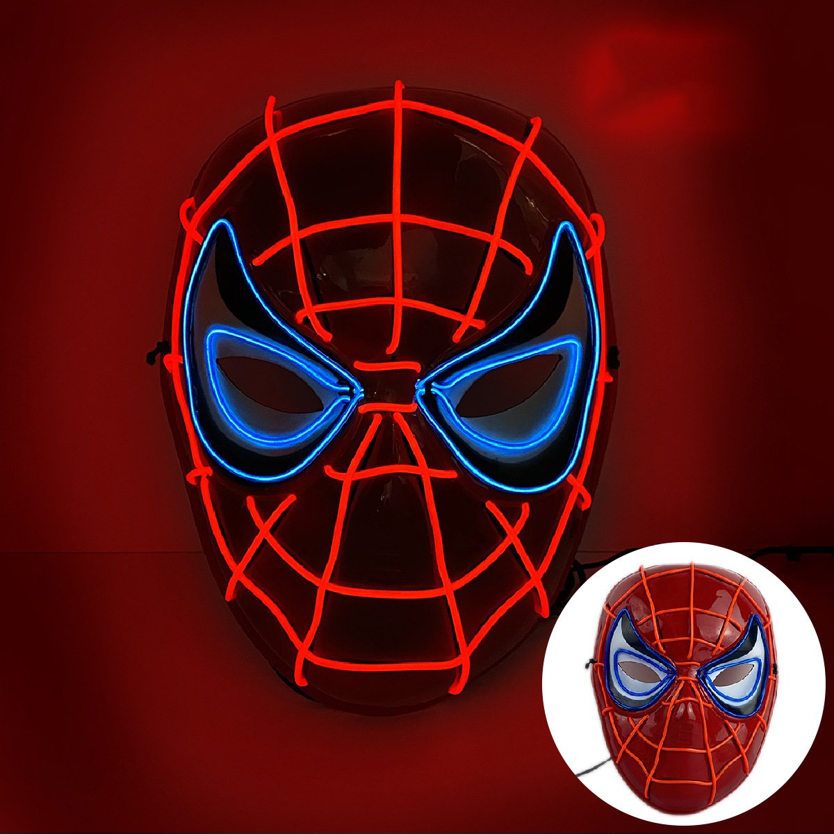 Cyberpunk Cartoon RGB Led Masks Cute Light-up Toys Stage Party Wearable Equipment Halloween Mask Lighting