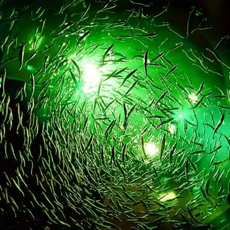 Battery Inside 300W Rechargeable Underwater Fishing Light White Green Blue Squid Fishing Led Lights