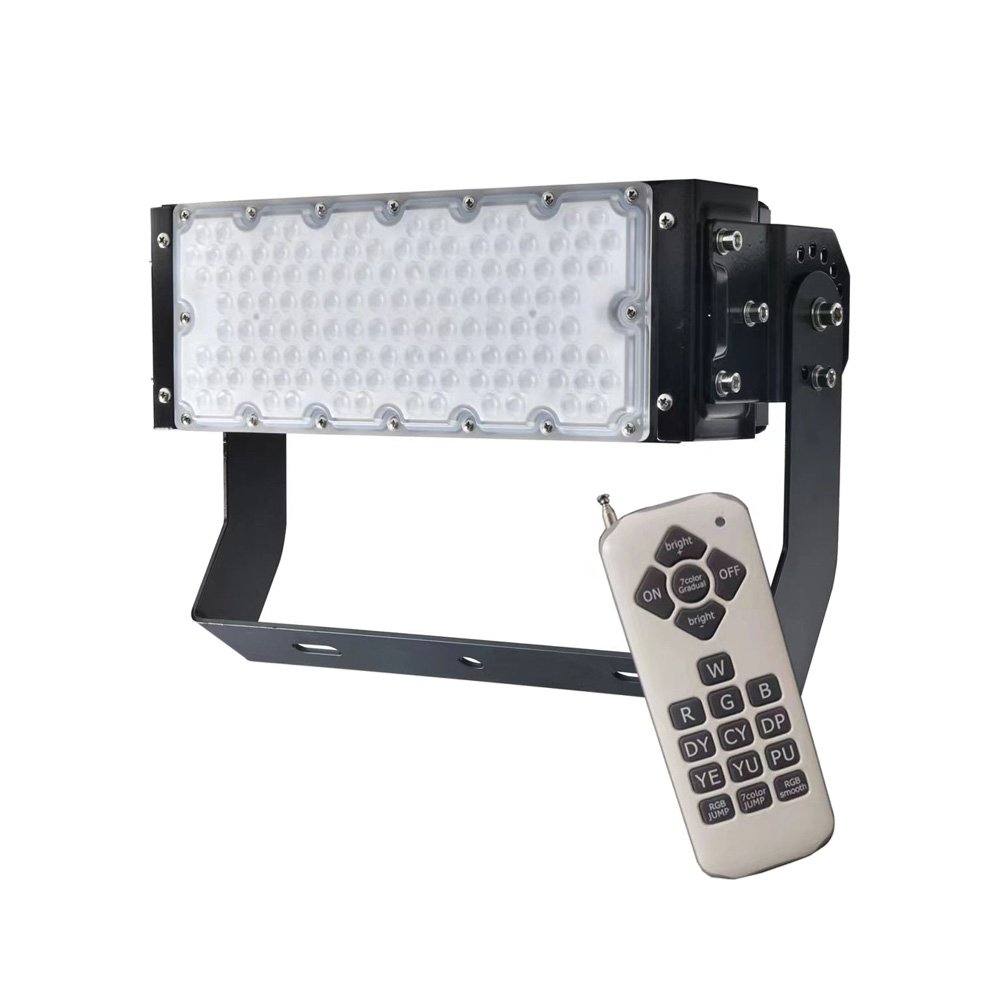 Color Changing 450 300 150 Watts Outdoor RGB + White Flood Led Light for Spike Garden Party Wedding Decorations Pole Custom DMX