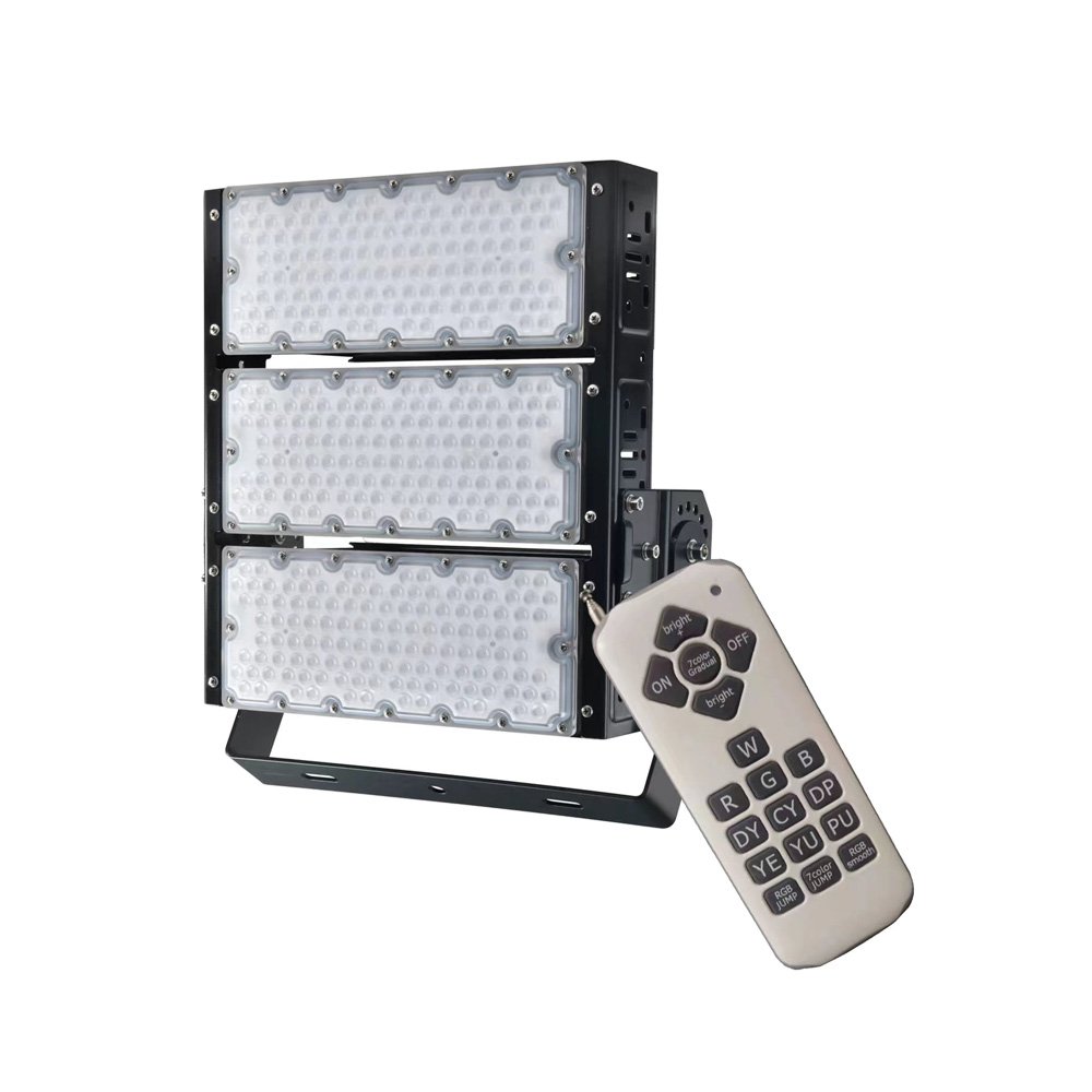 Color Changing 450 300 150 Watts Outdoor RGB + White Flood Led Light for Spike Garden Party Wedding Decorations Pole Custom DMX