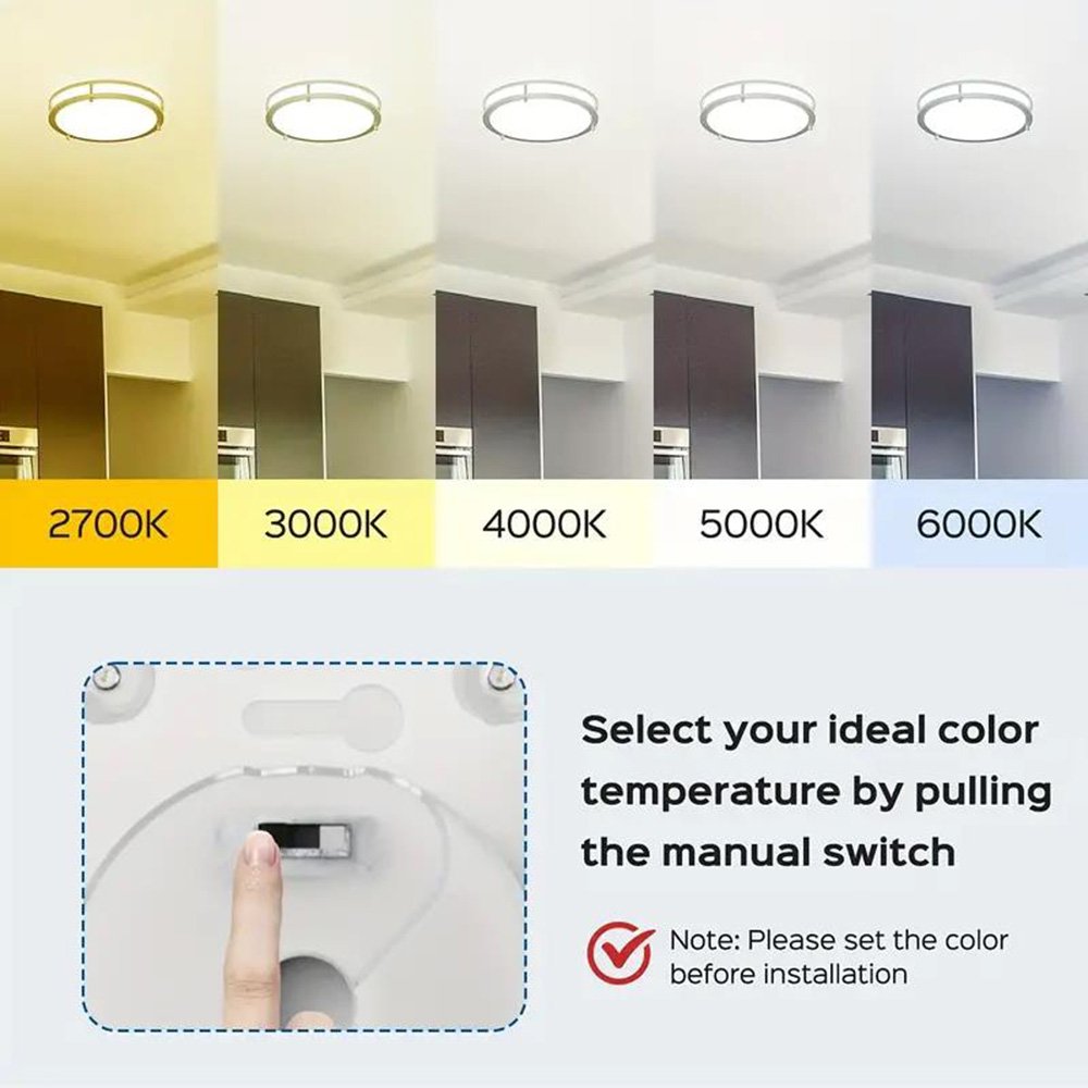 11 Inch 18W ETL 5CCT Led Ceiling Light Round High Lumen Pot Mount Round Lights Dimmable Indoor 2024 Pop Modern Lamp