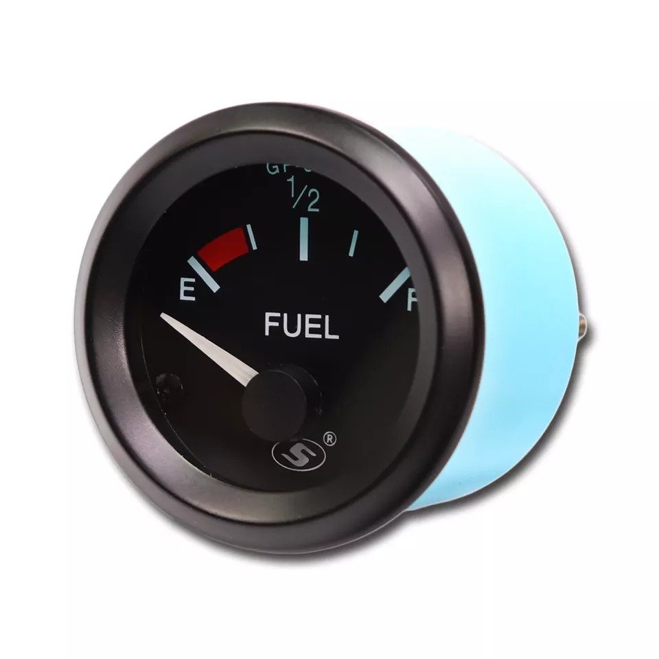 52mm 12V 90 Degree Black Electric Fuel Level Auto Meter Vehicle Use Meter