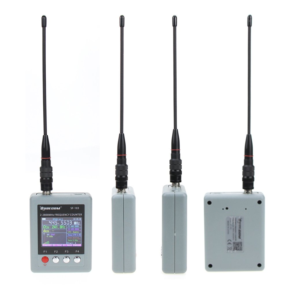 SURECOM SF-103 Portable Frequency Counter Walkie Talkie Frequency Meter 2Gen 2MHz-2.8GHz SF103 Analog Digit Two Way Radio DMR
