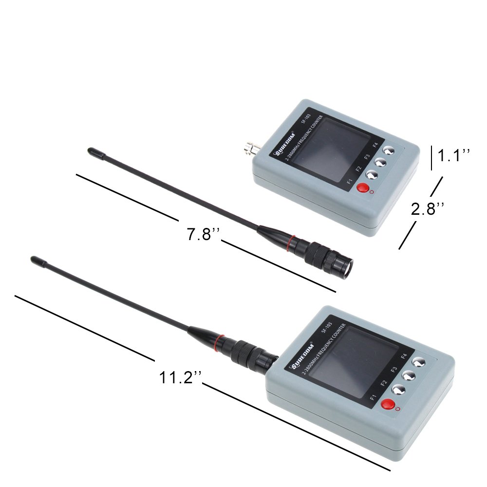 SURECOM SF-103 Portable Frequency Counter Walkie Talkie Frequency Meter 2Gen 2MHz-2.8GHz SF103 Analog Digit Two Way Radio DMR
