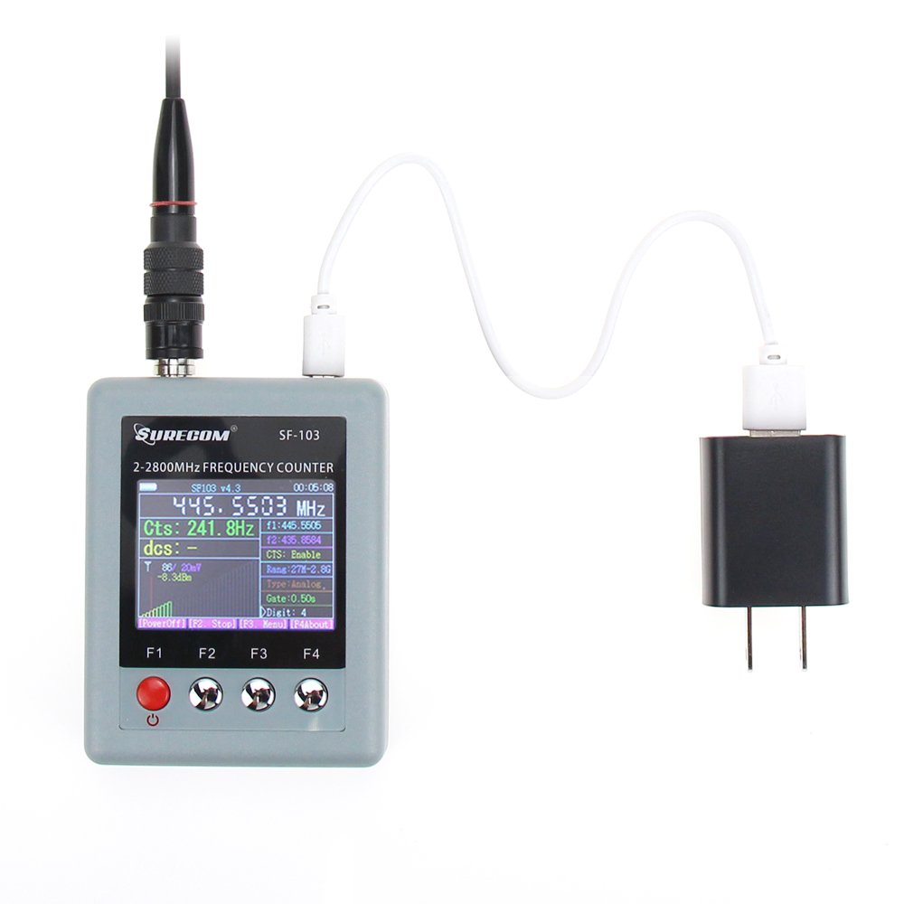 SURECOM SF-103 Portable Frequency Counter Walkie Talkie Frequency Meter 2Gen 2MHz-2.8GHz SF103 Analog Digit Two Way Radio DMR